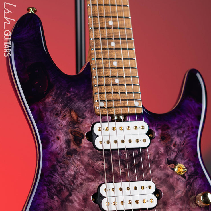 Ernie Ball Music Man Jason Richardson Cutlass Signature HH 7-String Electric Guitar Majora Purple
