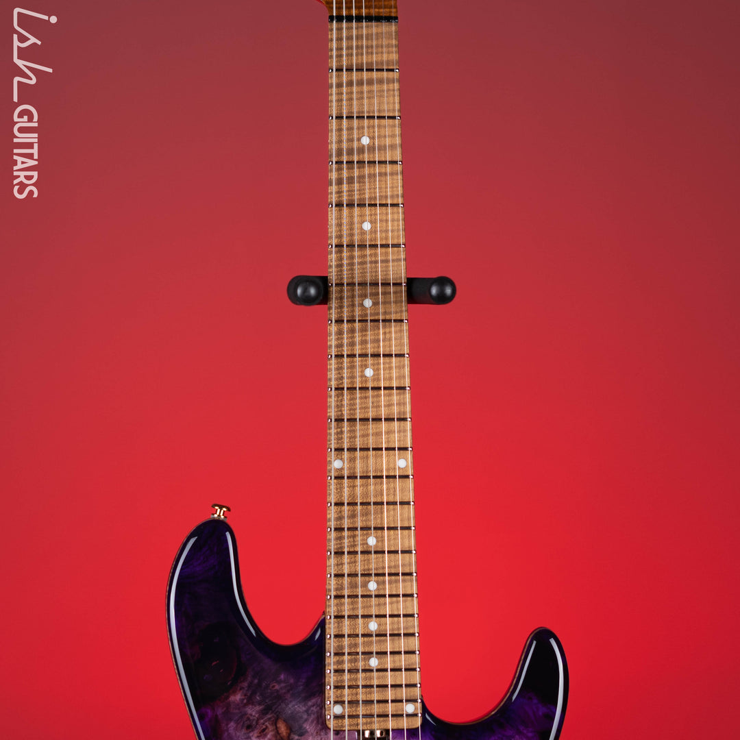 Ernie Ball Music Man Jason Richardson Cutlass Signature HH 7-String Electric Guitar Majora Purple