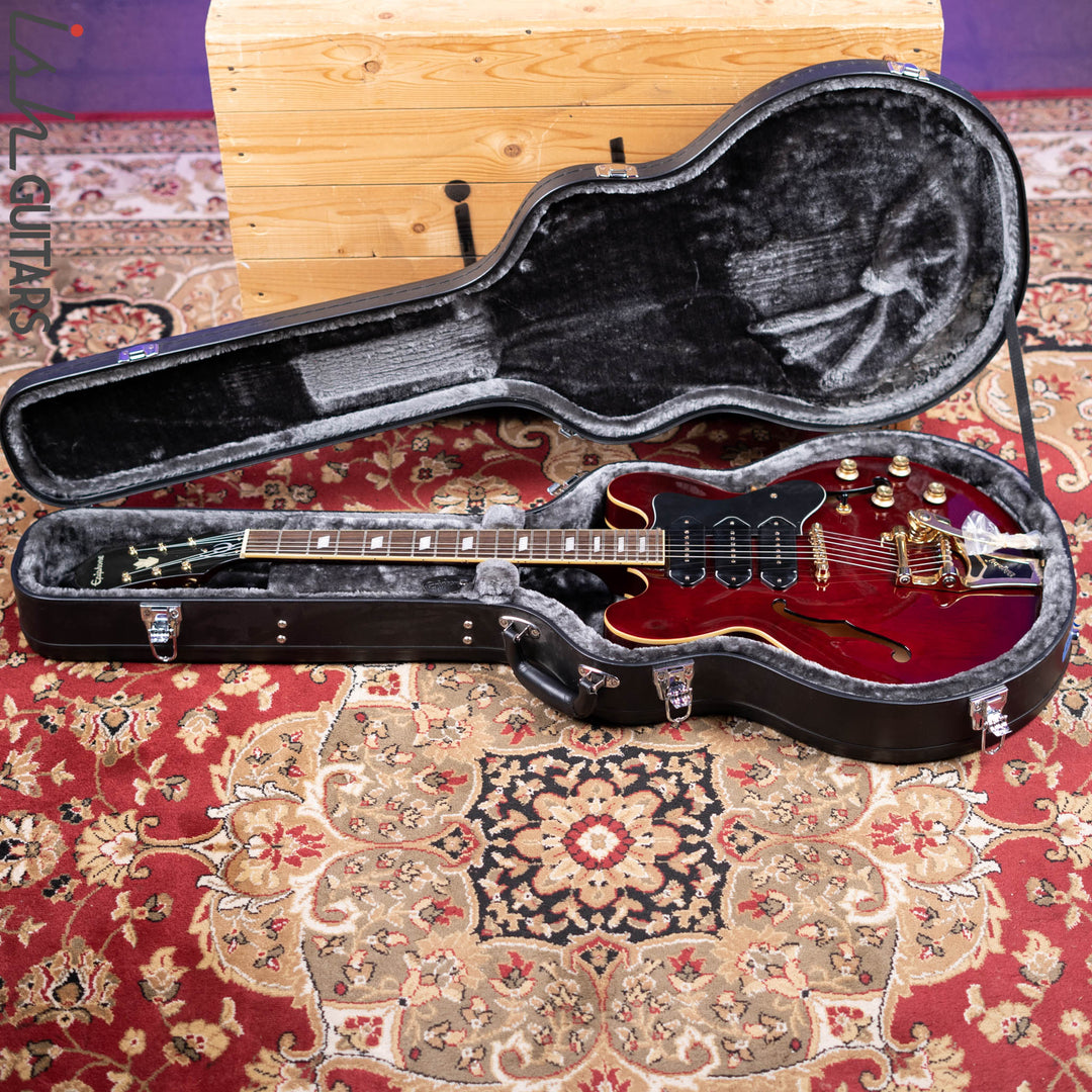 2016 Epiphone Riviera P-93 Wine Red