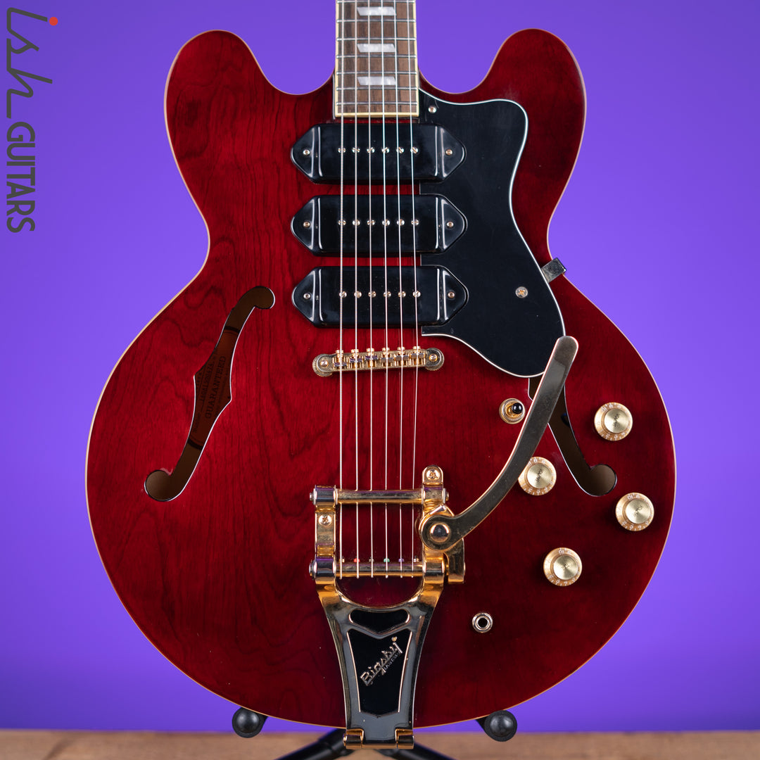 ギター Epiphone Riviera p93 WR Epiphone Riviera Custom P-93 - Wine Red | Long & McQuade