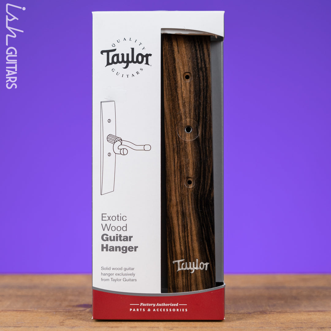 Taylor Guitar Wall Hanger - Ebony, Acrylic Logo Inlay