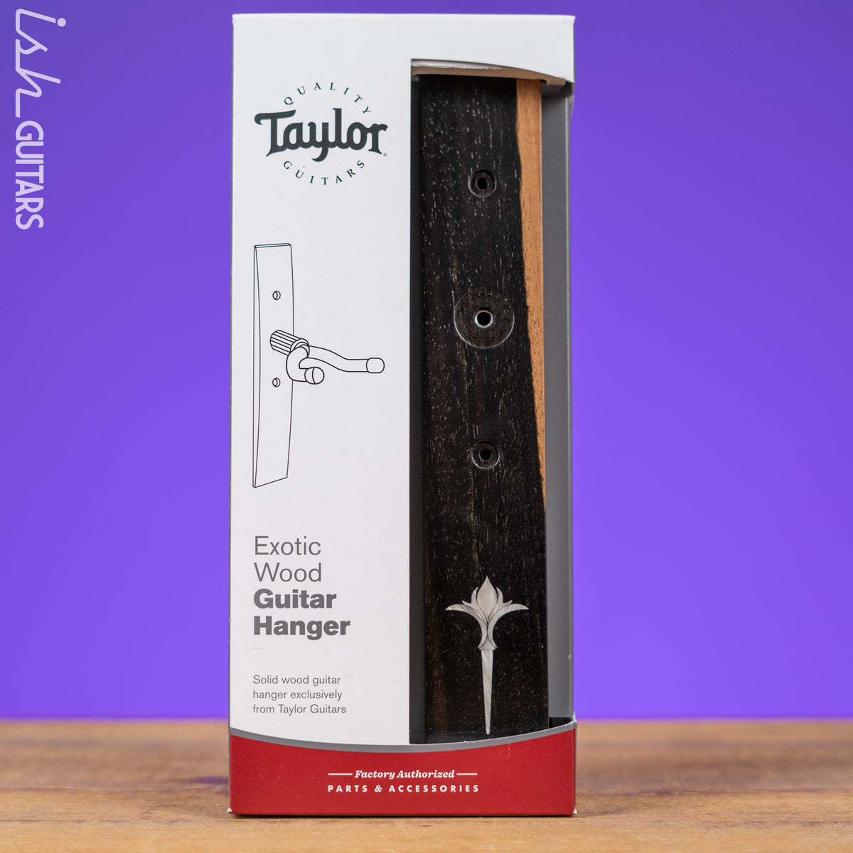 Taylor Nouveau Guitar Hanger - Ebony, Acrylic Inlay – Ish Guitars