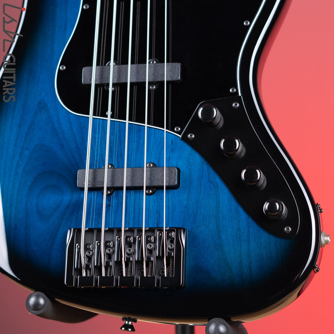 Kiesel JB-5 5-String Bass Trans Blue