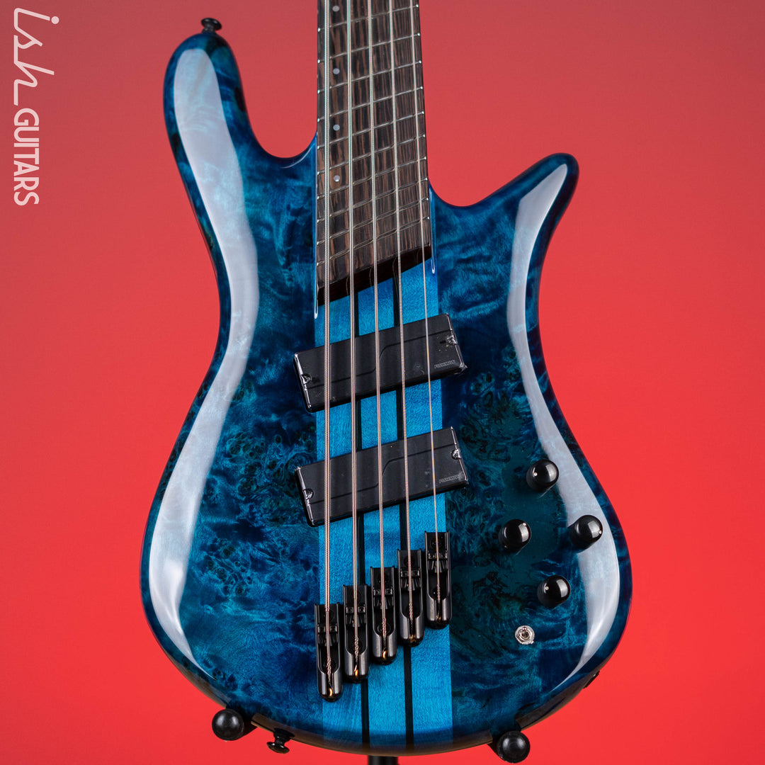 Spector NS Dimension 5 Multiscale Bass Black and Blue Gloss