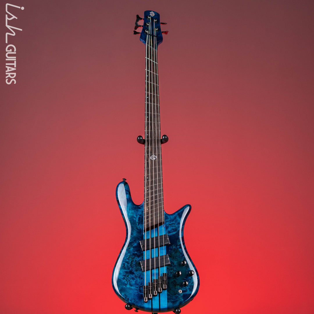 Spector NS Dimension 5 Multiscale Bass Black and Blue Gloss