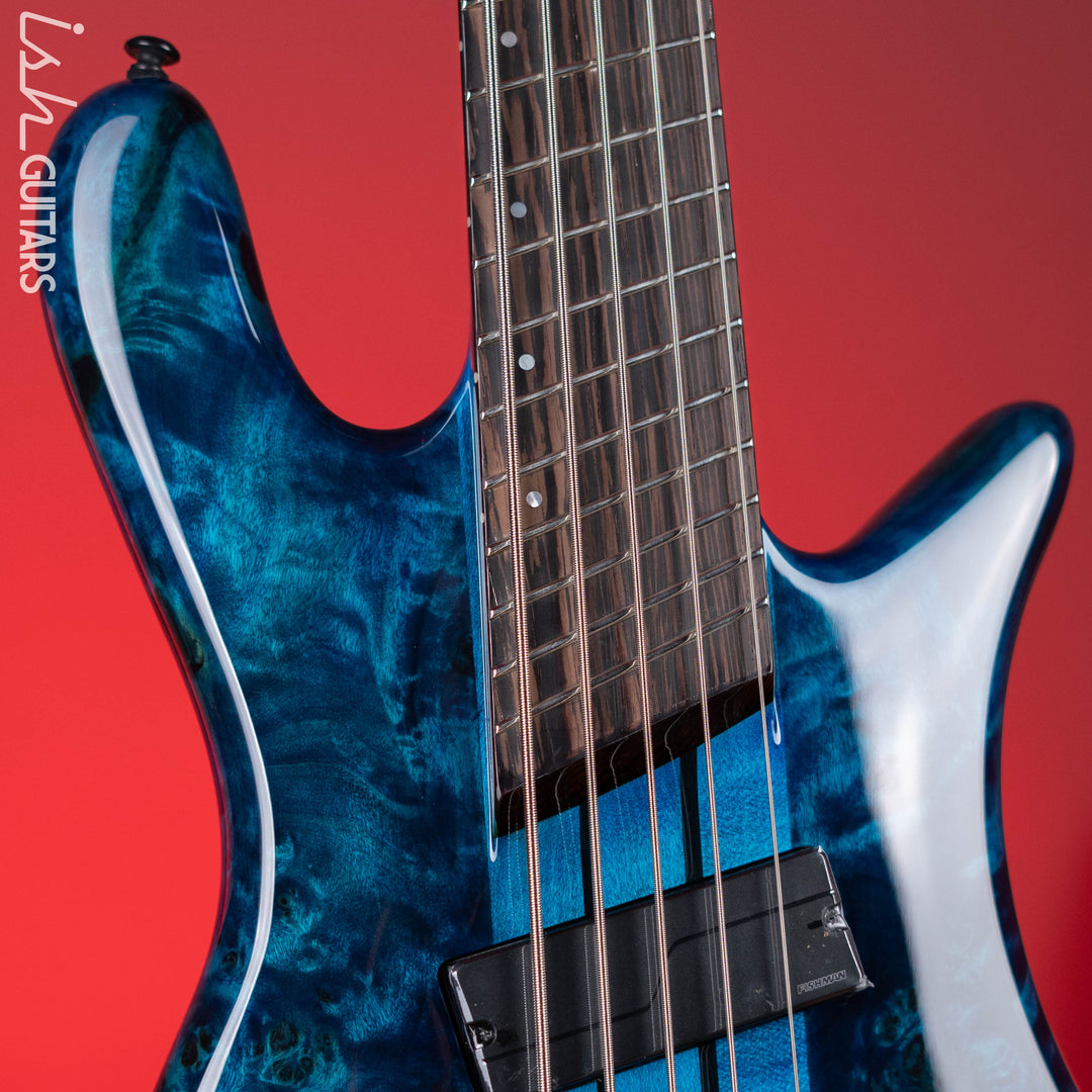 Spector NS Dimension 5 Multiscale Bass Black and Blue Gloss