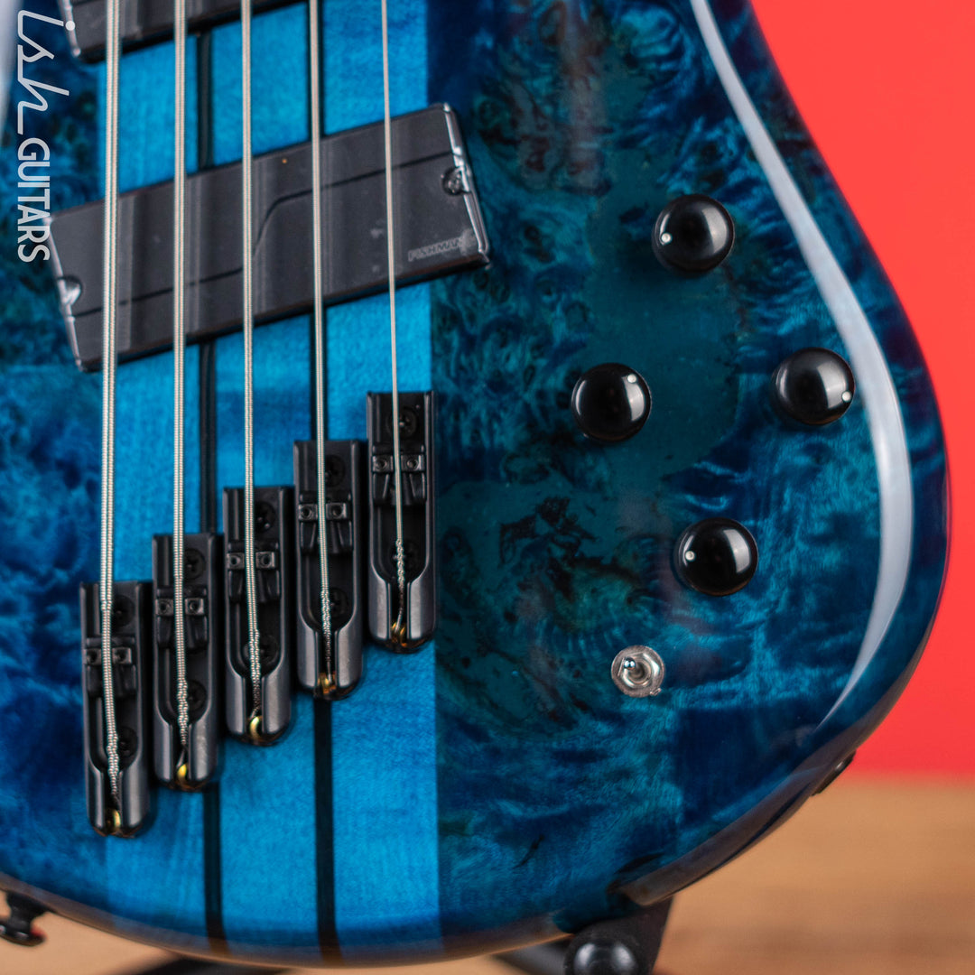 Spector NS Dimension 5 Multiscale Bass Black and Blue Gloss