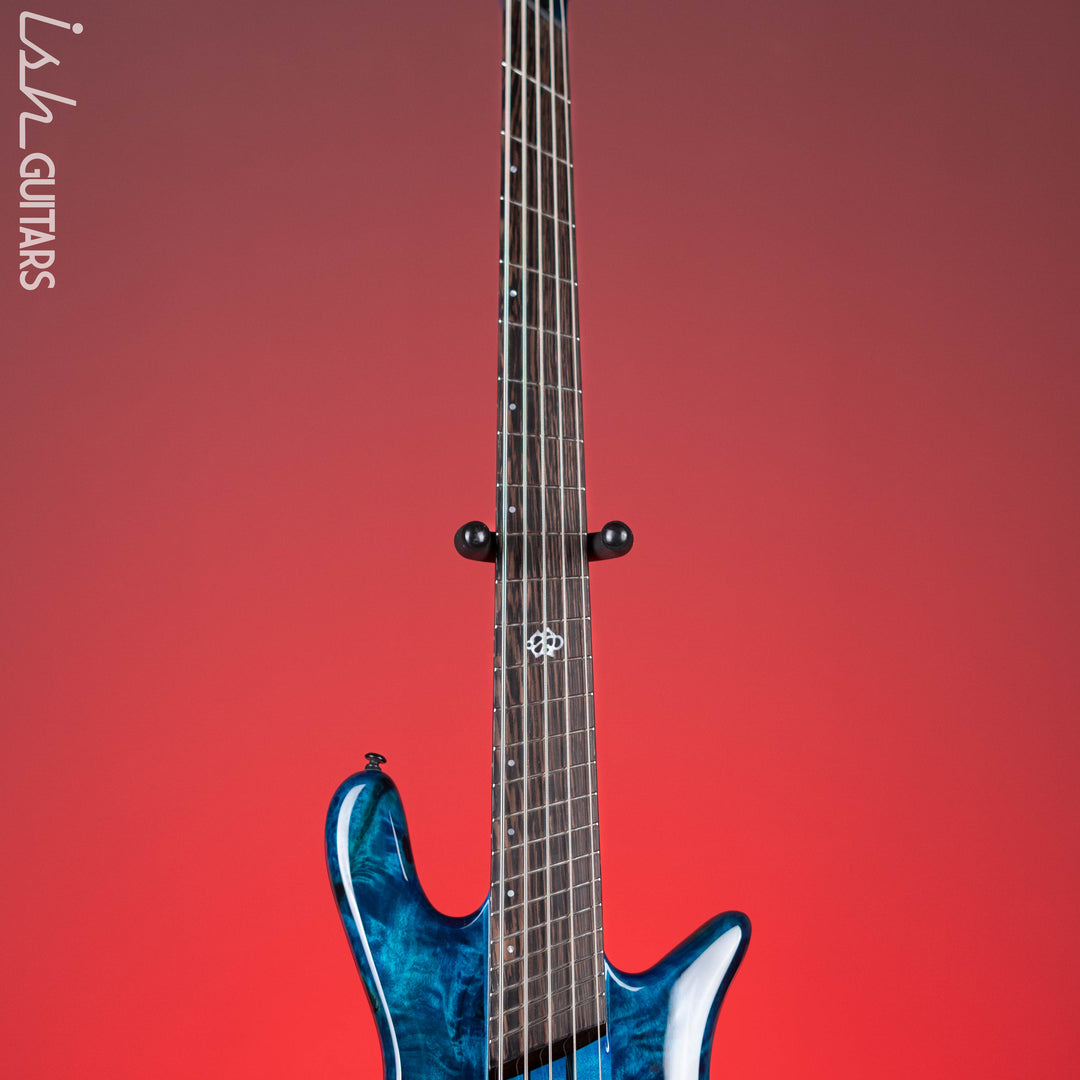 Spector NS Dimension 5 Multiscale Bass Black and Blue Gloss