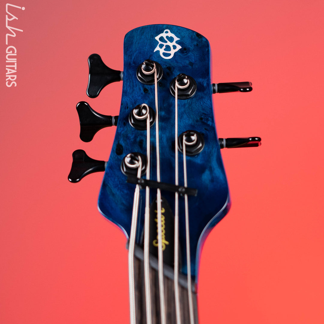 Spector NS Dimension 5 Multiscale Bass Black and Blue Gloss
