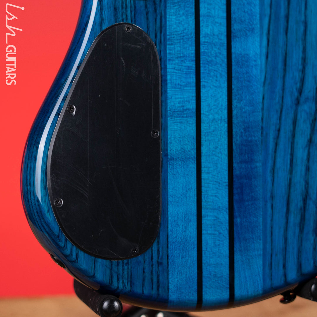 Spector NS Dimension 5 Multiscale Bass Black and Blue Gloss