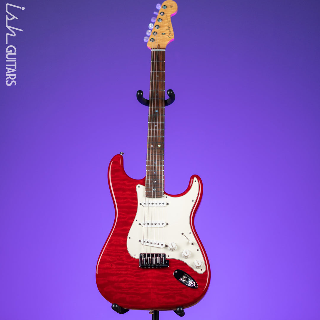 2012 Fender Custom Shop DLX Stratocaster Candy Red Quilt