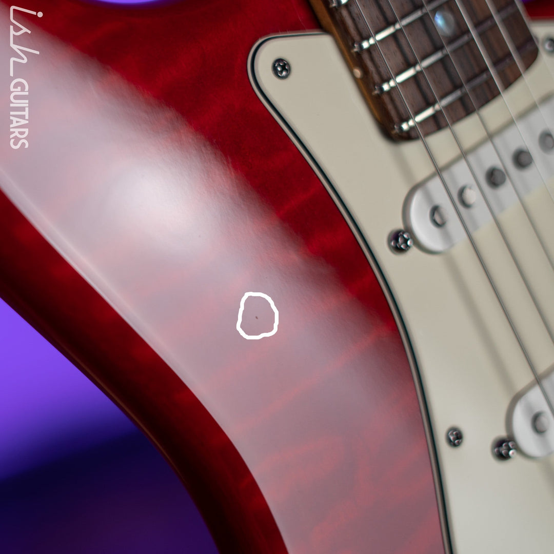 2012 Fender Custom Shop DLX Stratocaster Candy Red Quilt