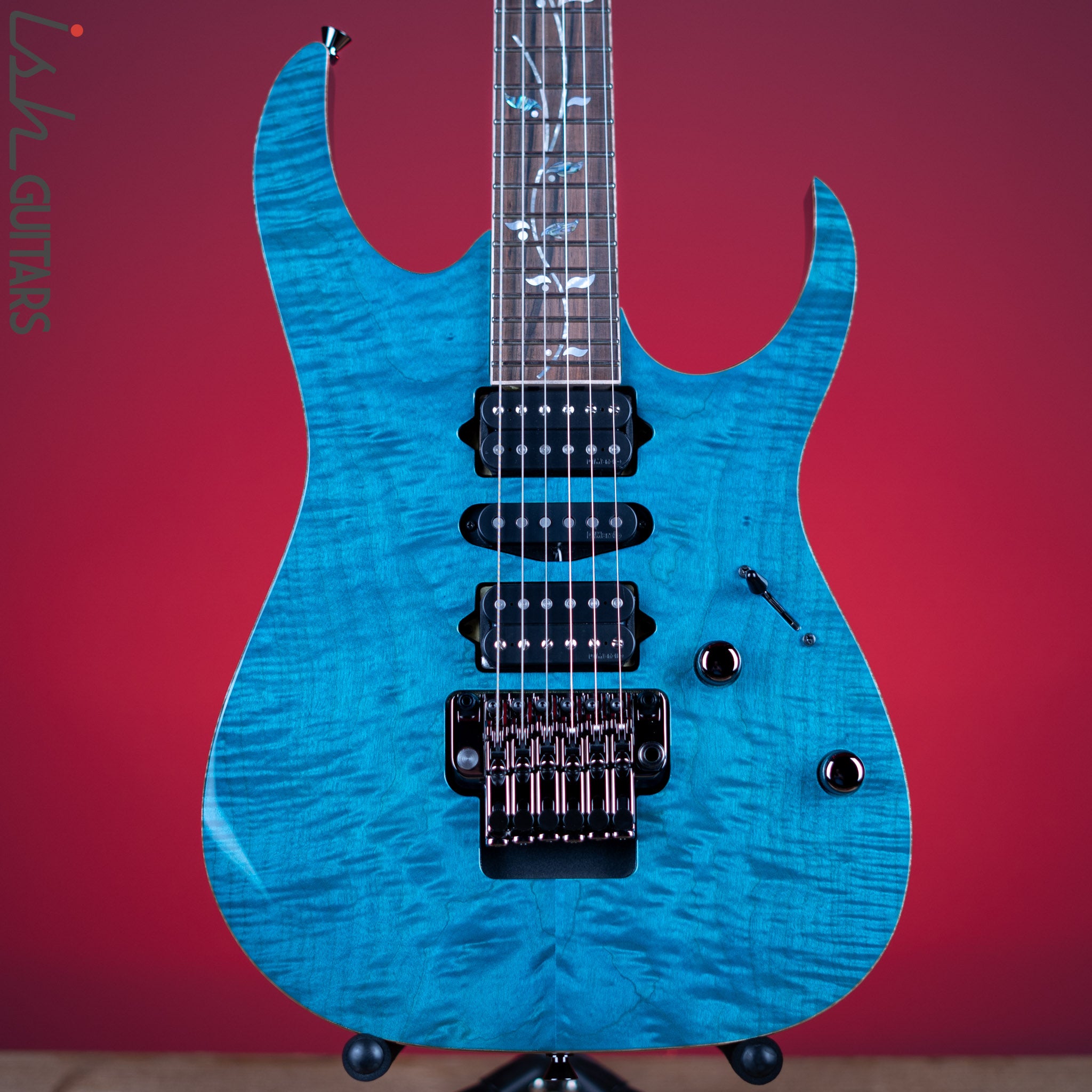Ibanez J. Custom RG8570Z Electric Guitar Chrysocolla – Ish Guitars