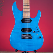 Ibanez Prestige MM7 Martin Miller Signature 7-String Guitar Transparent Aqua Blue