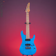 Ibanez Prestige MM7 Martin Miller Signature 7-String Guitar Transparent Aqua Blue