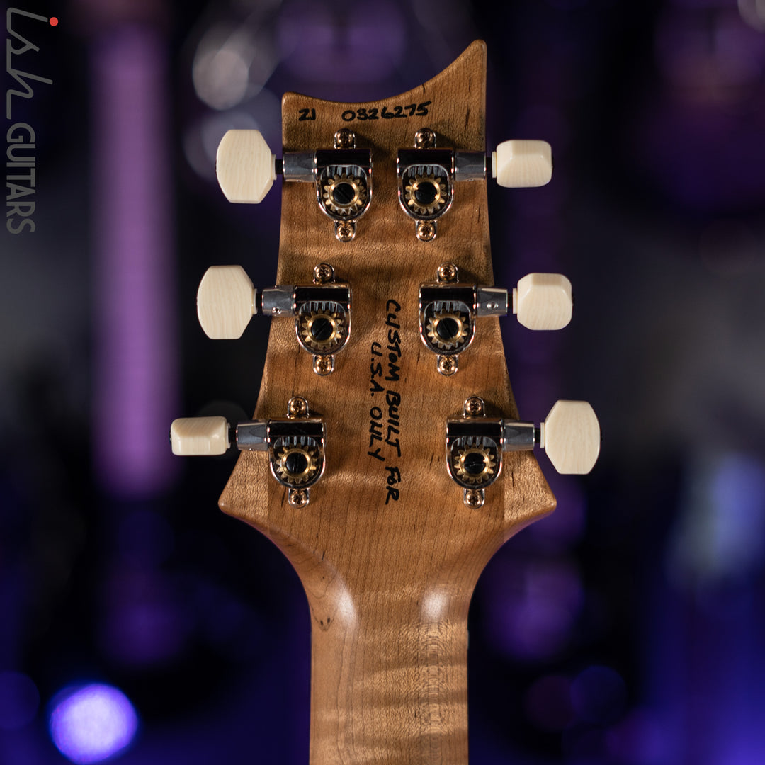 2021 PRS Wood Library DGT Figured Maple Neck Platinum Satin