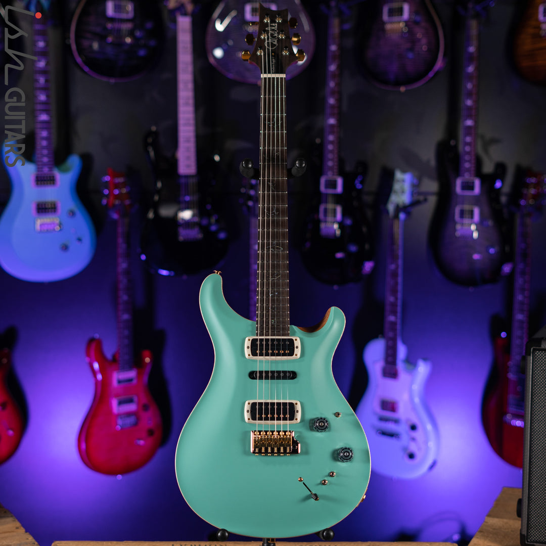 2022 PRS Wood Library Modern Eagle V Opaque Seafoam Green Satin Brazilian Rosewood