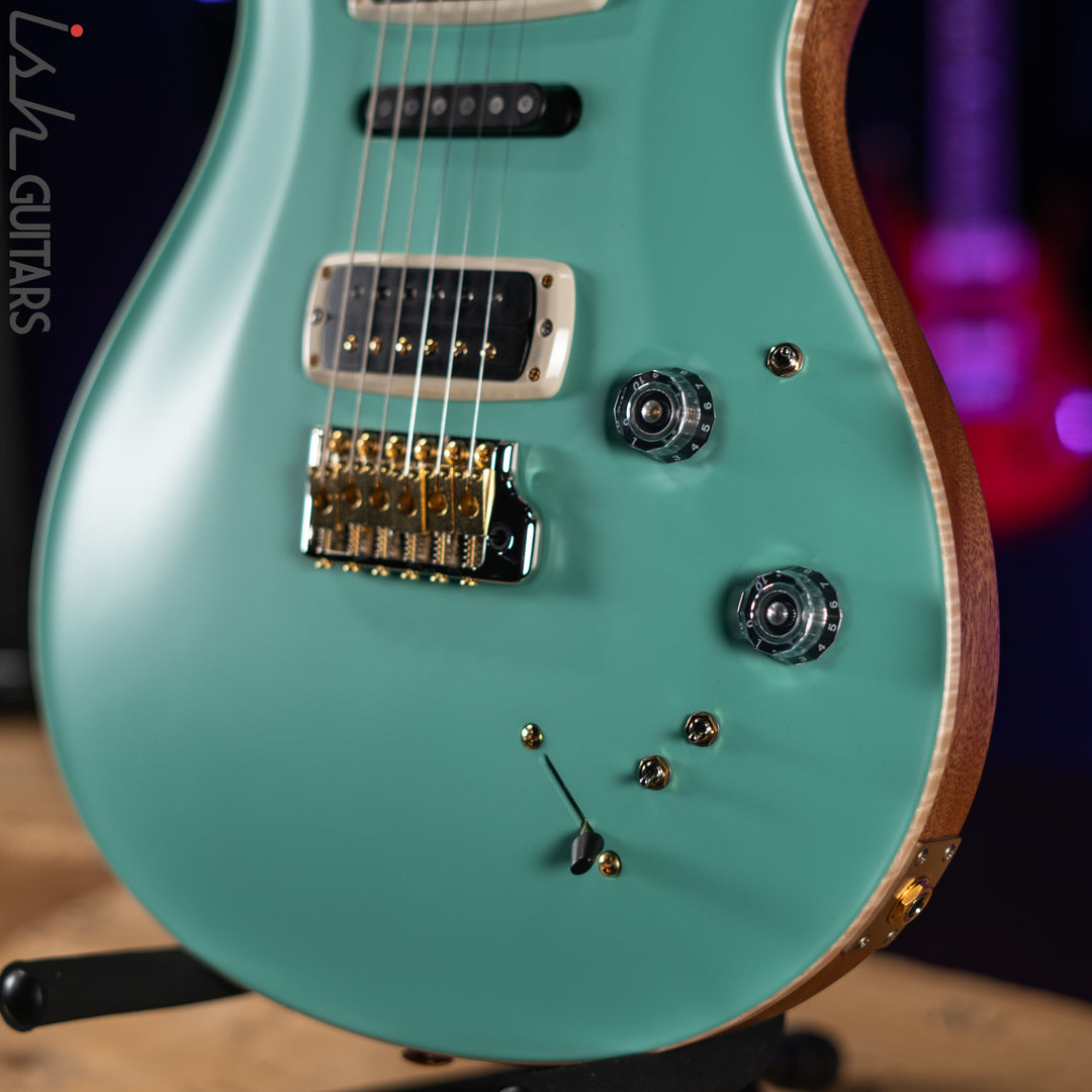 2022 PRS Wood Library Modern Eagle V Opaque Seafoam Green Satin Brazilian Rosewood