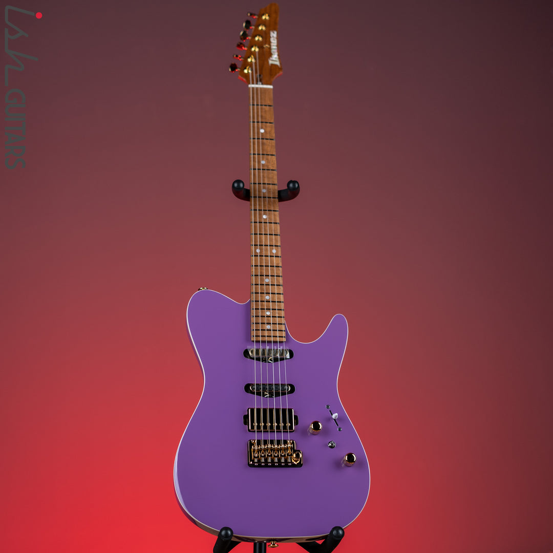 Ibanez Prestige LB1 Lari Basilio Signature Guitar Violet Demo