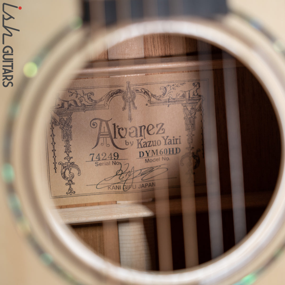 Alvarez Yairi Honduran Masterworks DYM60HD Dreadnought Adirondack Natural