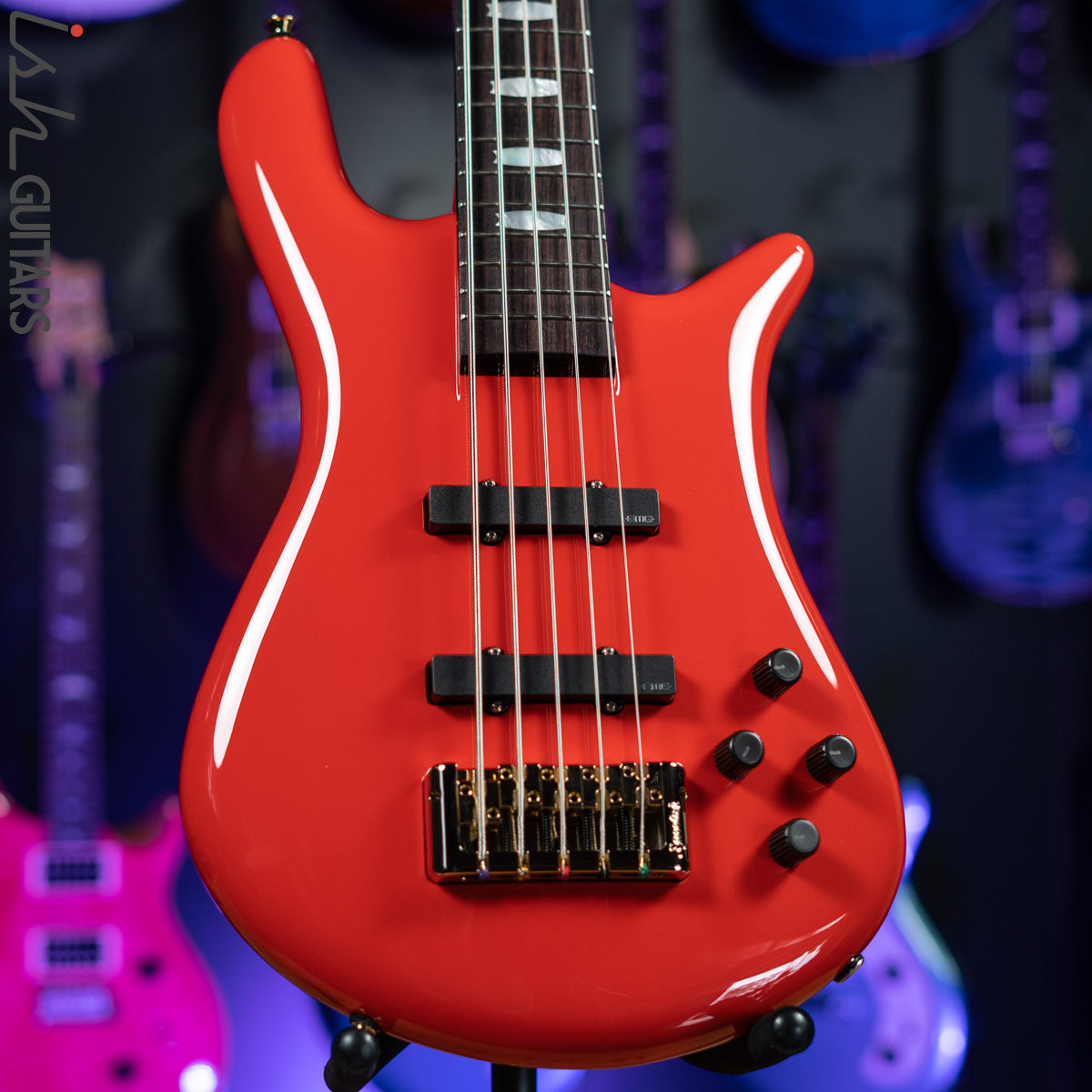 Spector Euro 5 String Spector Euro 5 Classic 5-String Bass Red Gloss Demo – Ish Guitars