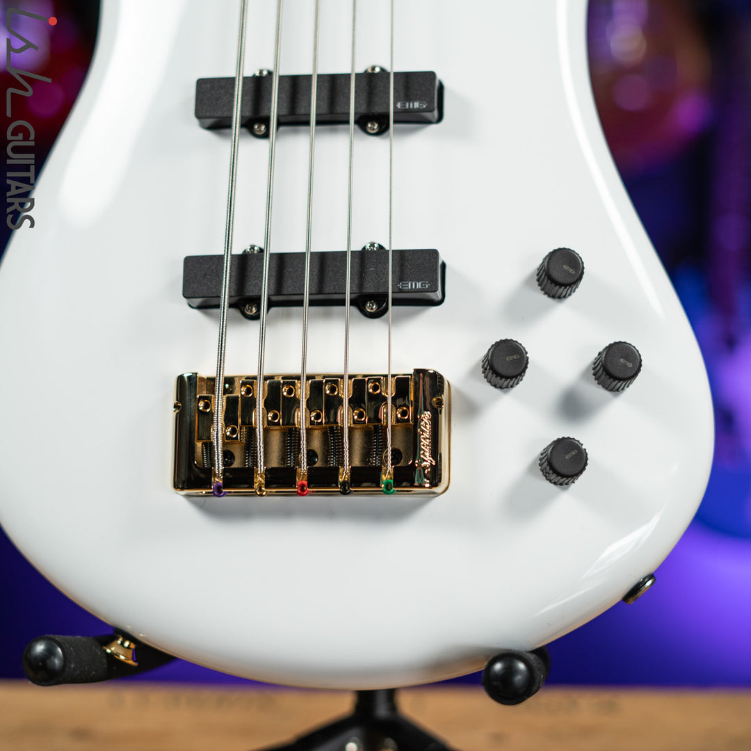 Spector Euro 5 Classic 5-String Bass White Gloss Demo