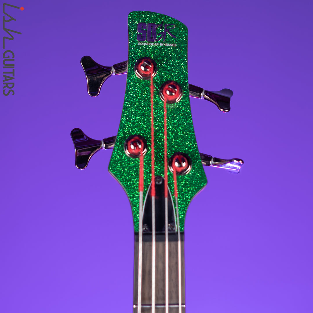2009 Ibanez SR300 Bass Guitar Green Sparkle