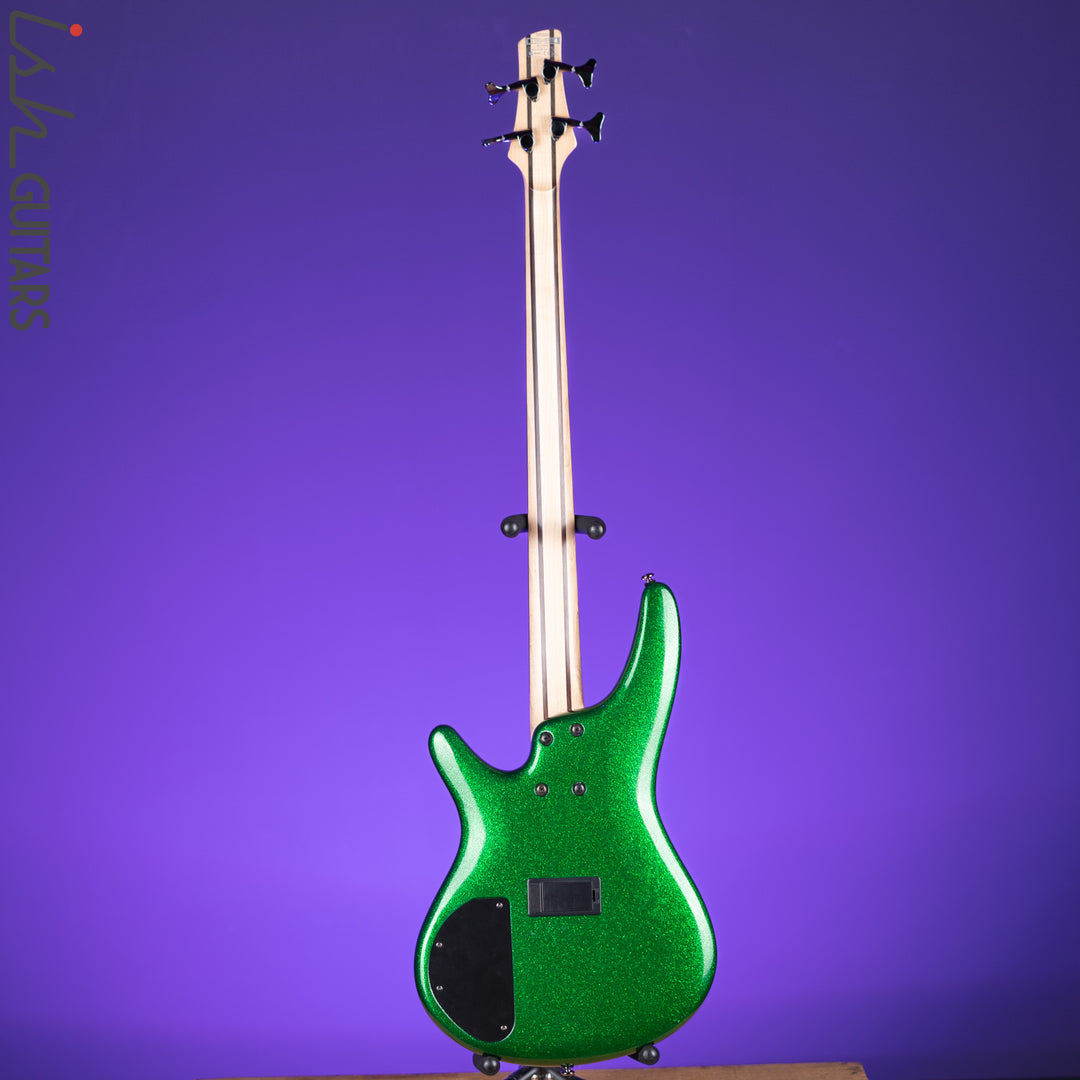 2009 Ibanez SR300 Bass Guitar Green Sparkle