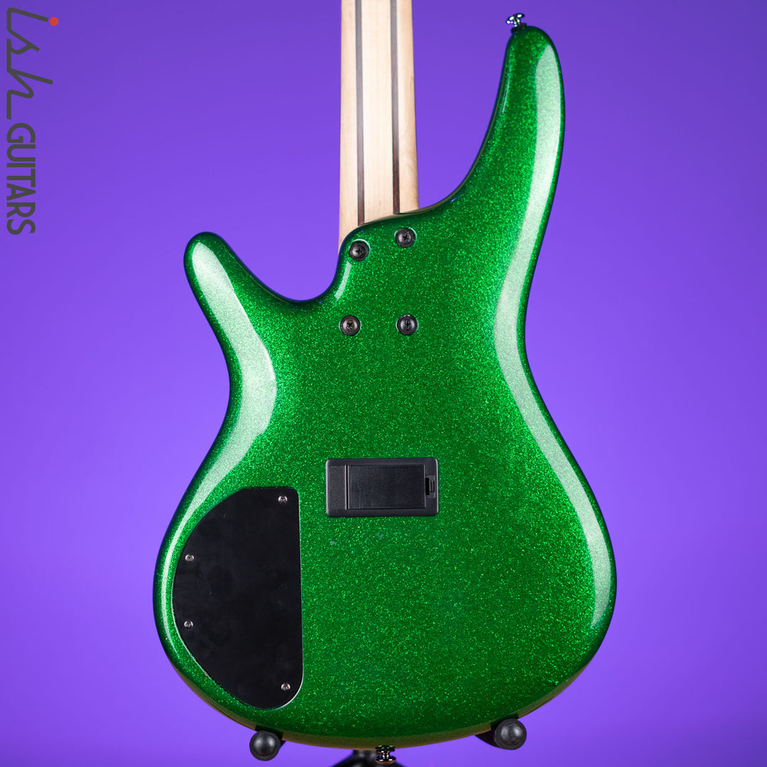 2009 Ibanez SR300 Bass Guitar Green Sparkle