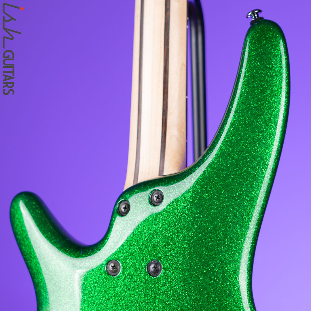 2009 Ibanez SR300 Bass Guitar Green Sparkle