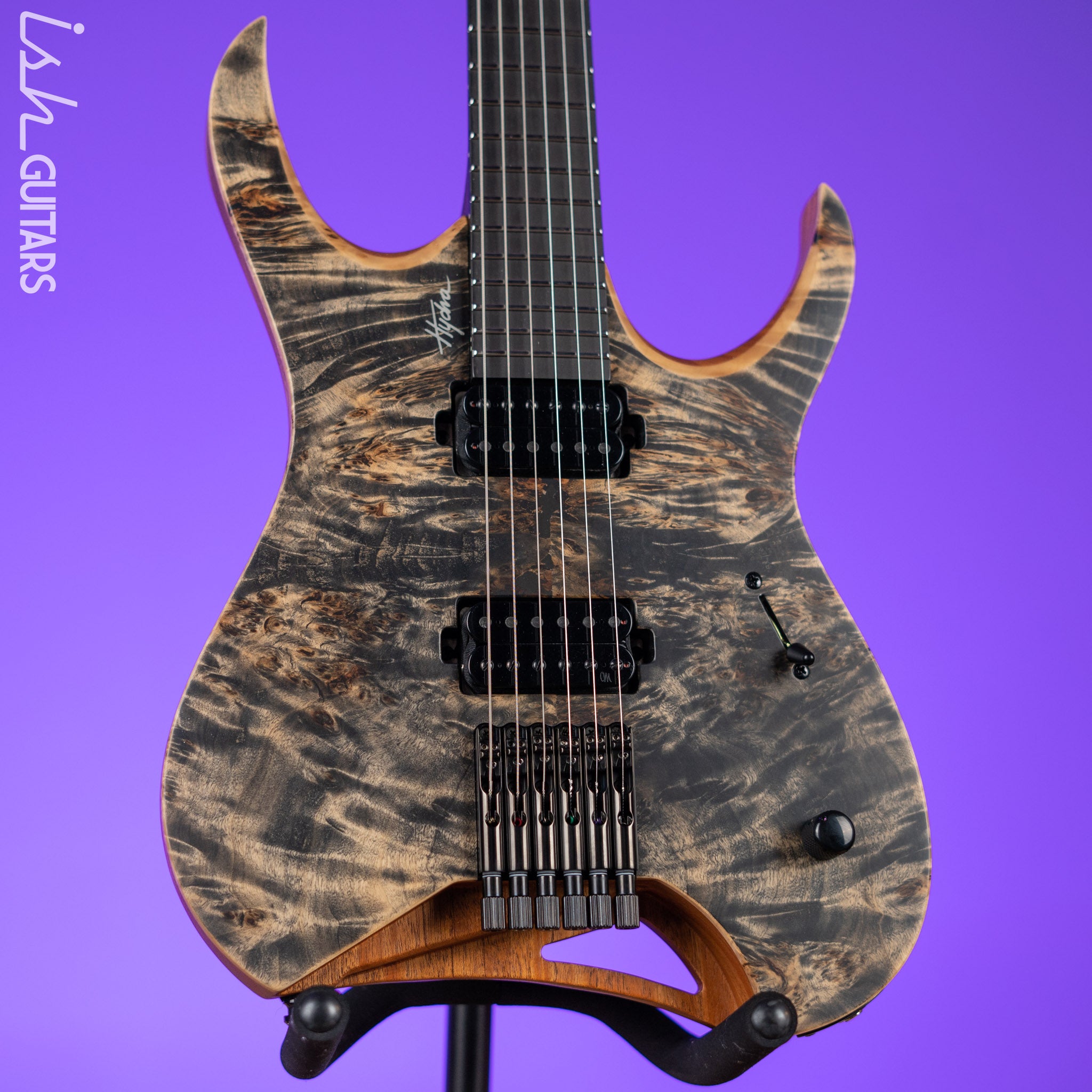 ギター Mayones Hydra Elite 6 Mayones Hydra Elite 6 Trans Graphite Satine – Ish Guitars