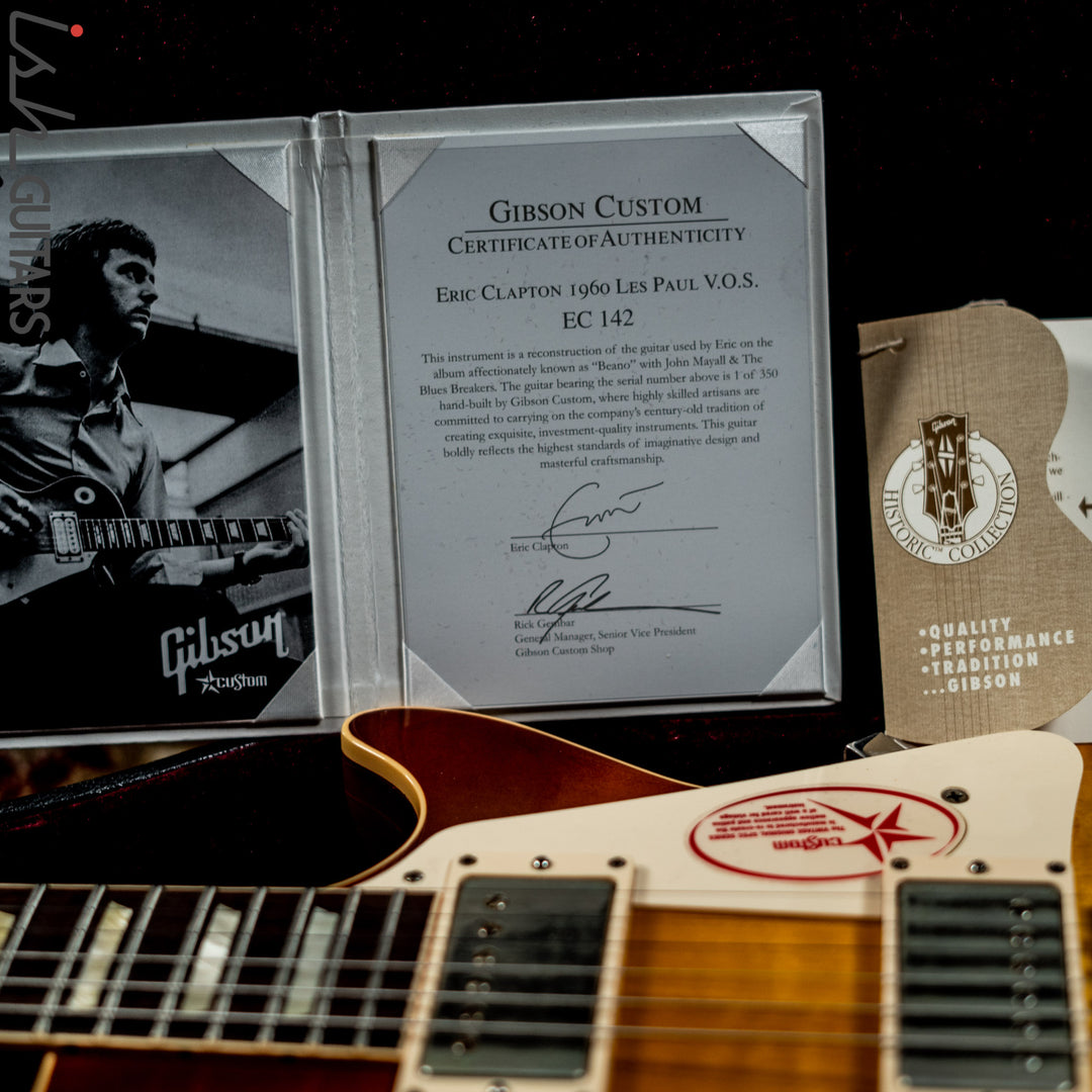 Gibson Custom Shop Eric Clapton “Beano” ‘60 Les Paul (V.O.S.) Reissue