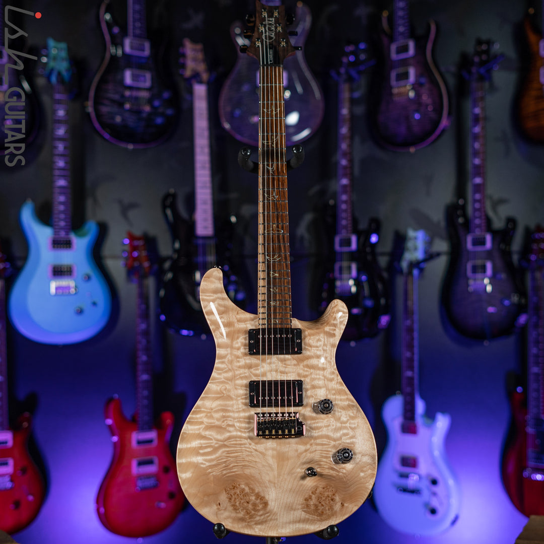 2021 PRS Wood Library Custom 24 10 Top Quilt Torrefied Maple Neck Natural Gloss