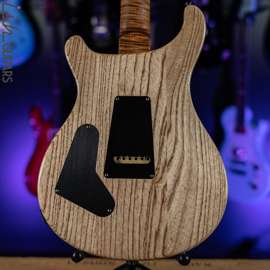 2021 PRS Wood Library Custom 24 10 Top Quilt Torrefied Maple Neck Natural Gloss