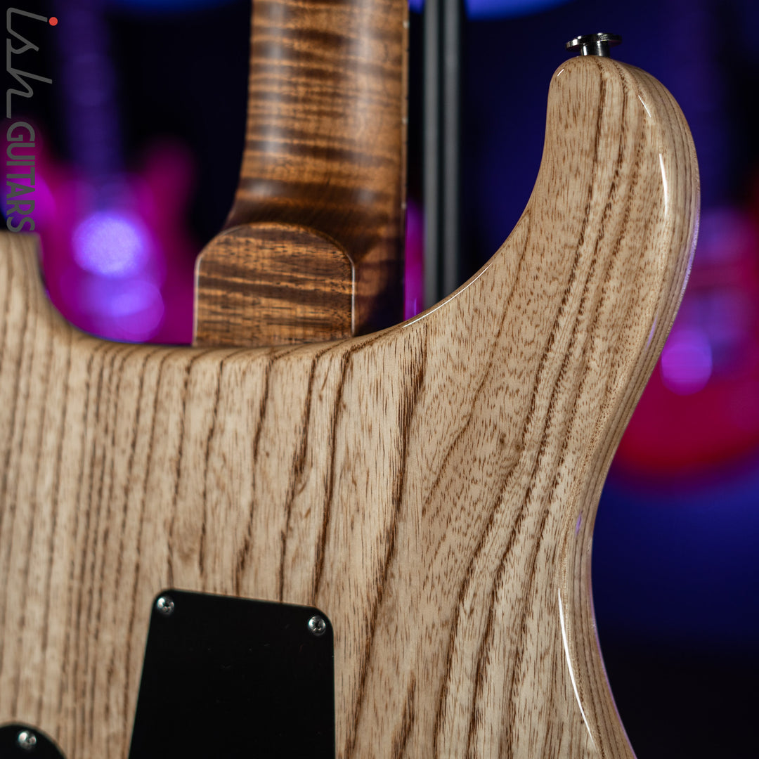 2021 PRS Wood Library Custom 24 10 Top Quilt Torrefied Maple Neck Natural Gloss