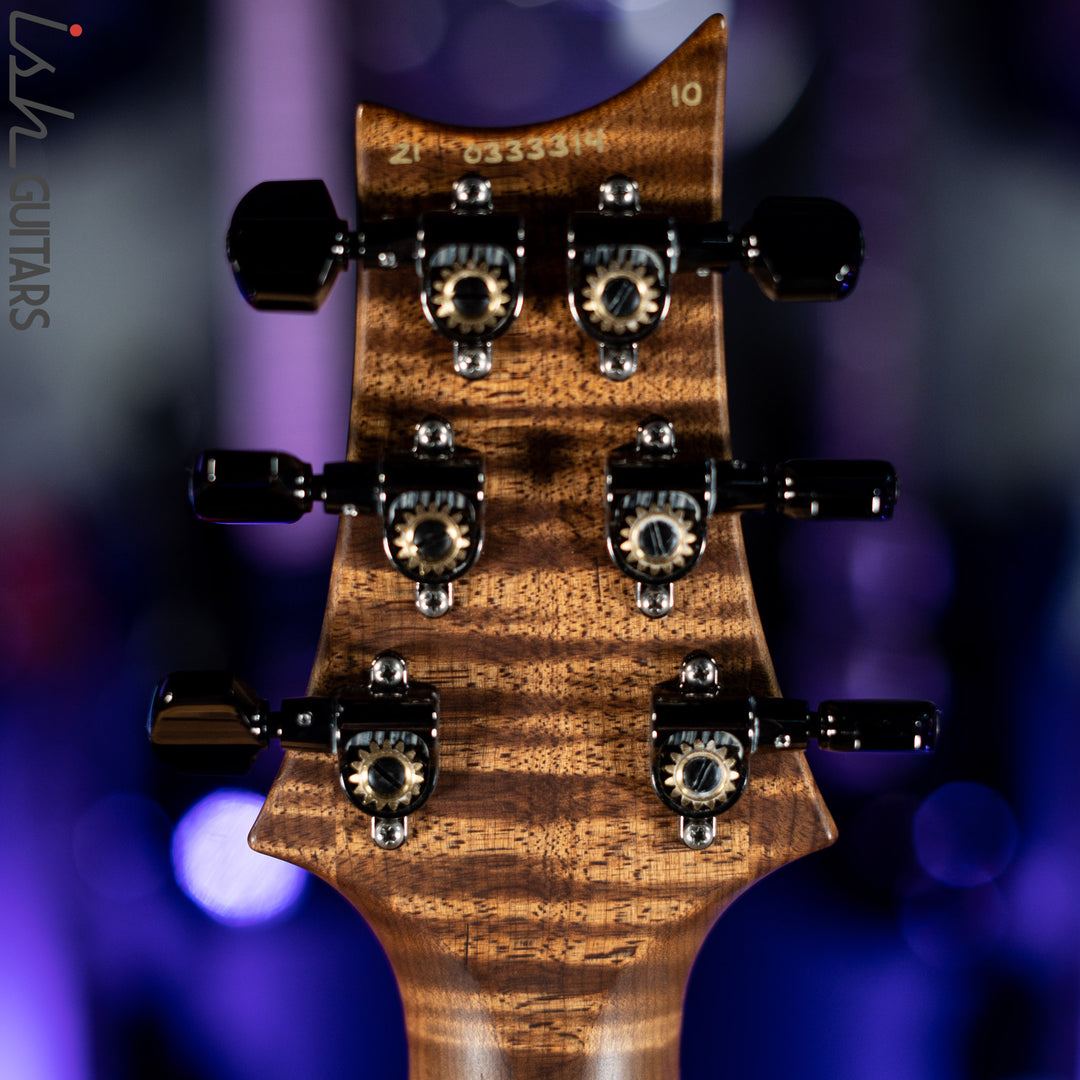 2021 PRS Wood Library Custom 24 10 Top Quilt Torrefied Maple Neck Natural Gloss