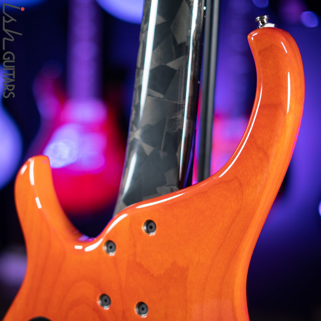1998 Modulus Q5 Quantum 5-String Bass Orange Quilt