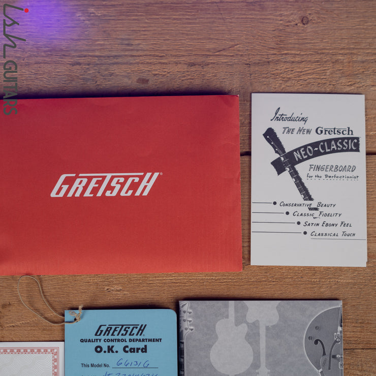 Gretsch G6131G Malcom Young LTD Raw Jet Vintage Firebird Red - *Lightly Aged* Demo