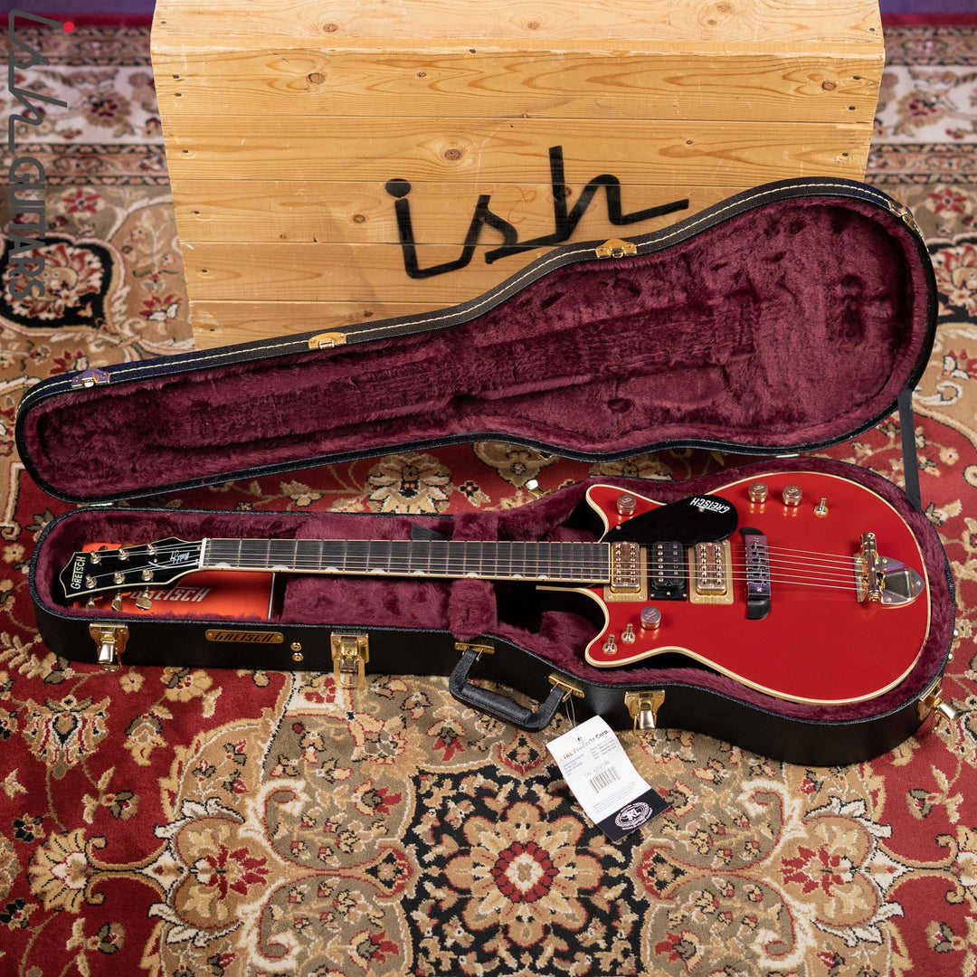 Gretsch G6131G Malcom Young LTD Raw Jet Vintage Firebird Red - *Lightly Aged* Demo