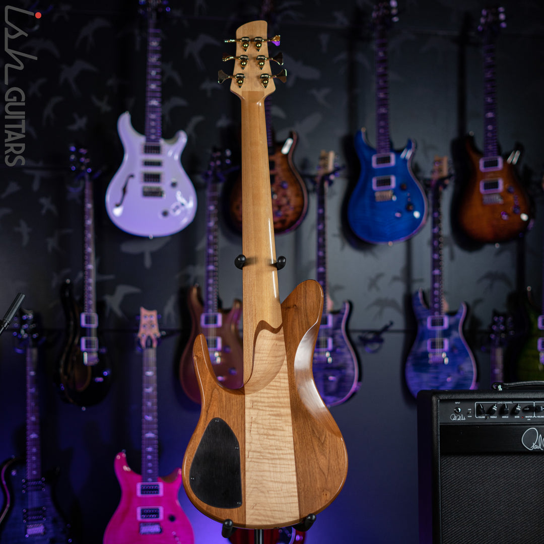 2006 Fodera Beez Elite 6 Singlecut 6-String Bass Natural Buckeye Burl