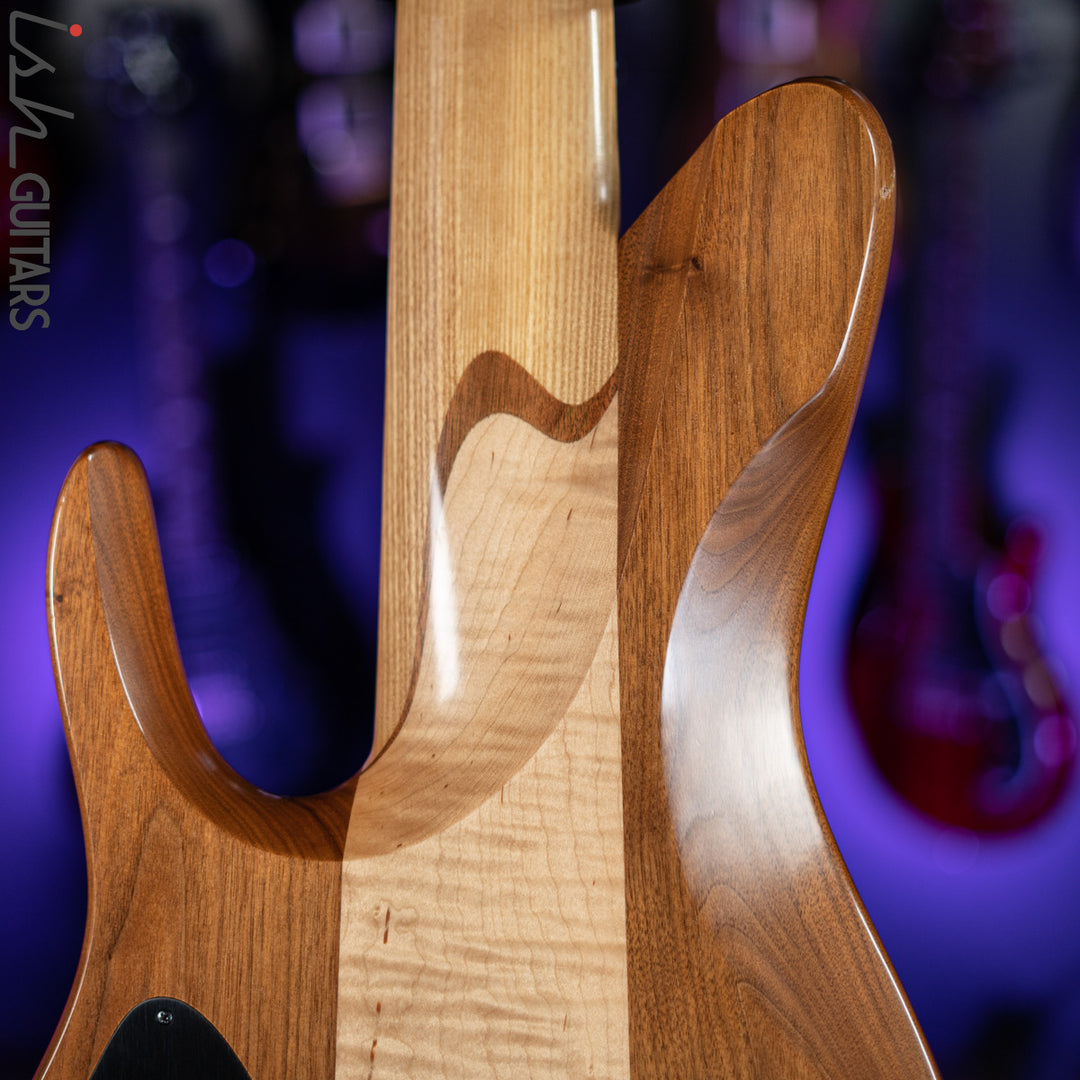 2006 Fodera Beez Elite 6 Singlecut 6-String Bass Natural Buckeye Burl