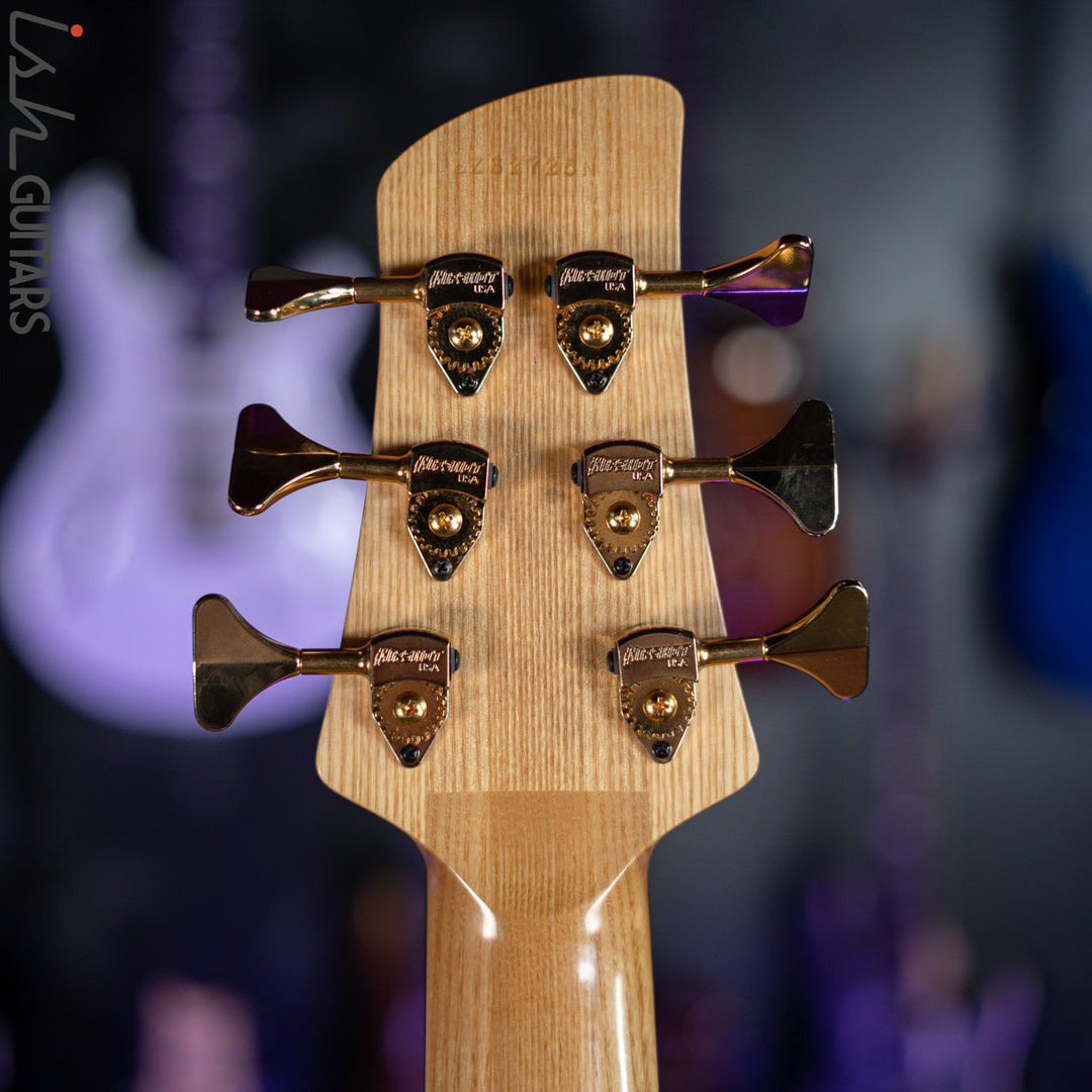 2006 Fodera Beez Elite 6 Singlecut 6-String Bass Natural Buckeye Burl