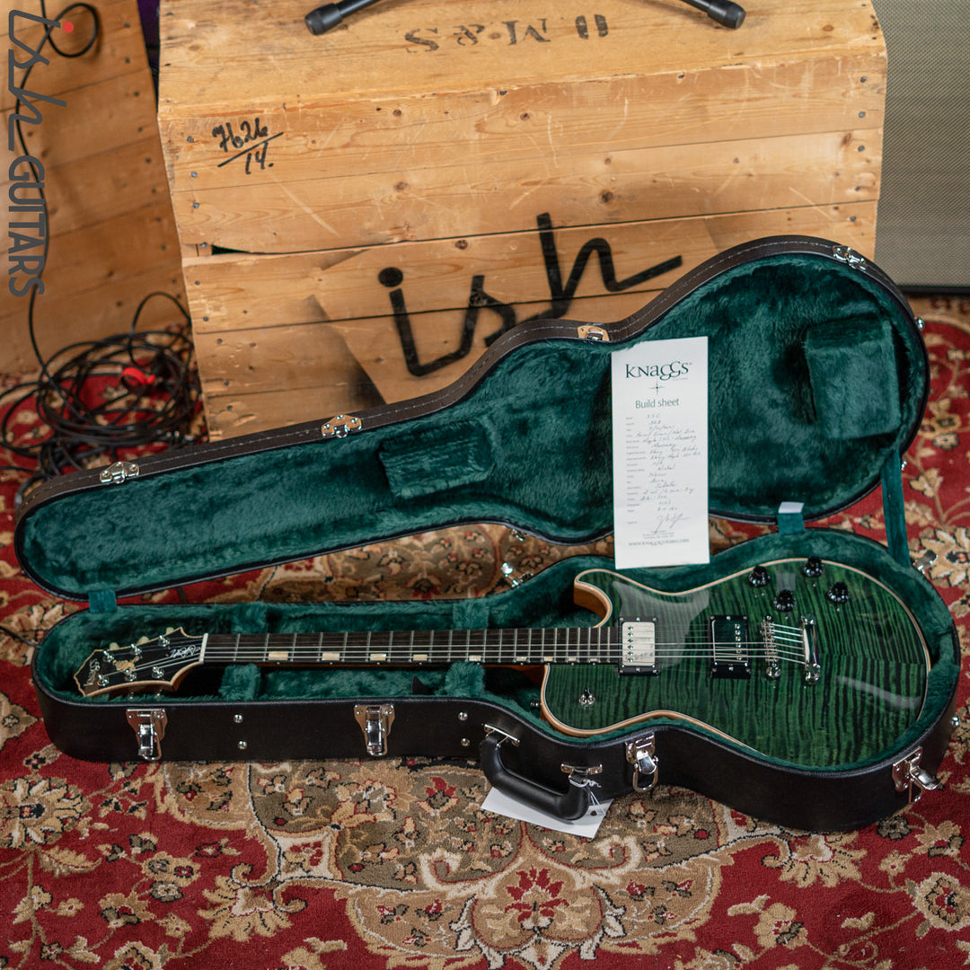 2021 Knaggs SSC Steve Stevens T1 Forest Green Natural Binding