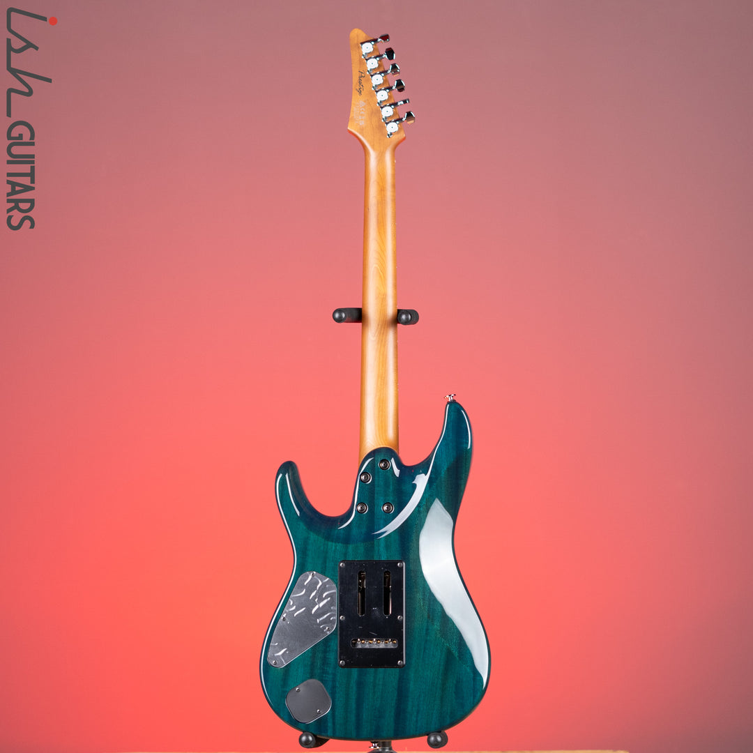 Ibanez Prestige Martin Miller MM1 Electric Guitar Transparent Aqua Blue