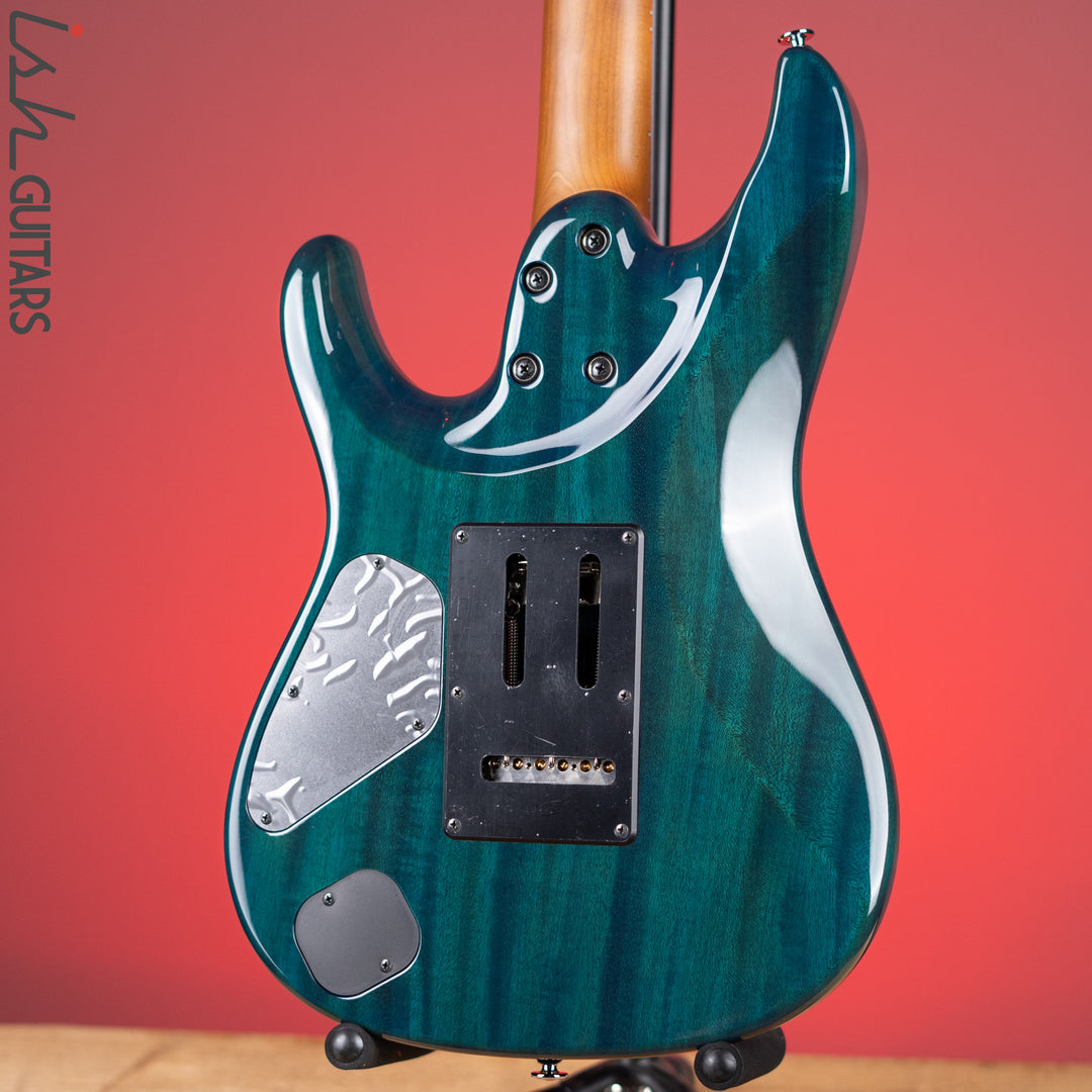 Ibanez Prestige Martin Miller MM1 Electric Guitar Transparent Aqua Blue