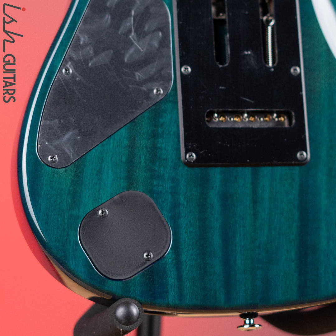 Ibanez Prestige Martin Miller MM1 Electric Guitar Transparent Aqua Blue