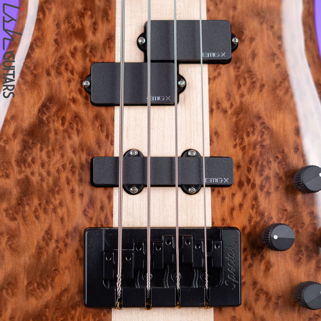 Spector NS-2 4-String Bass Natural Redwood Burl