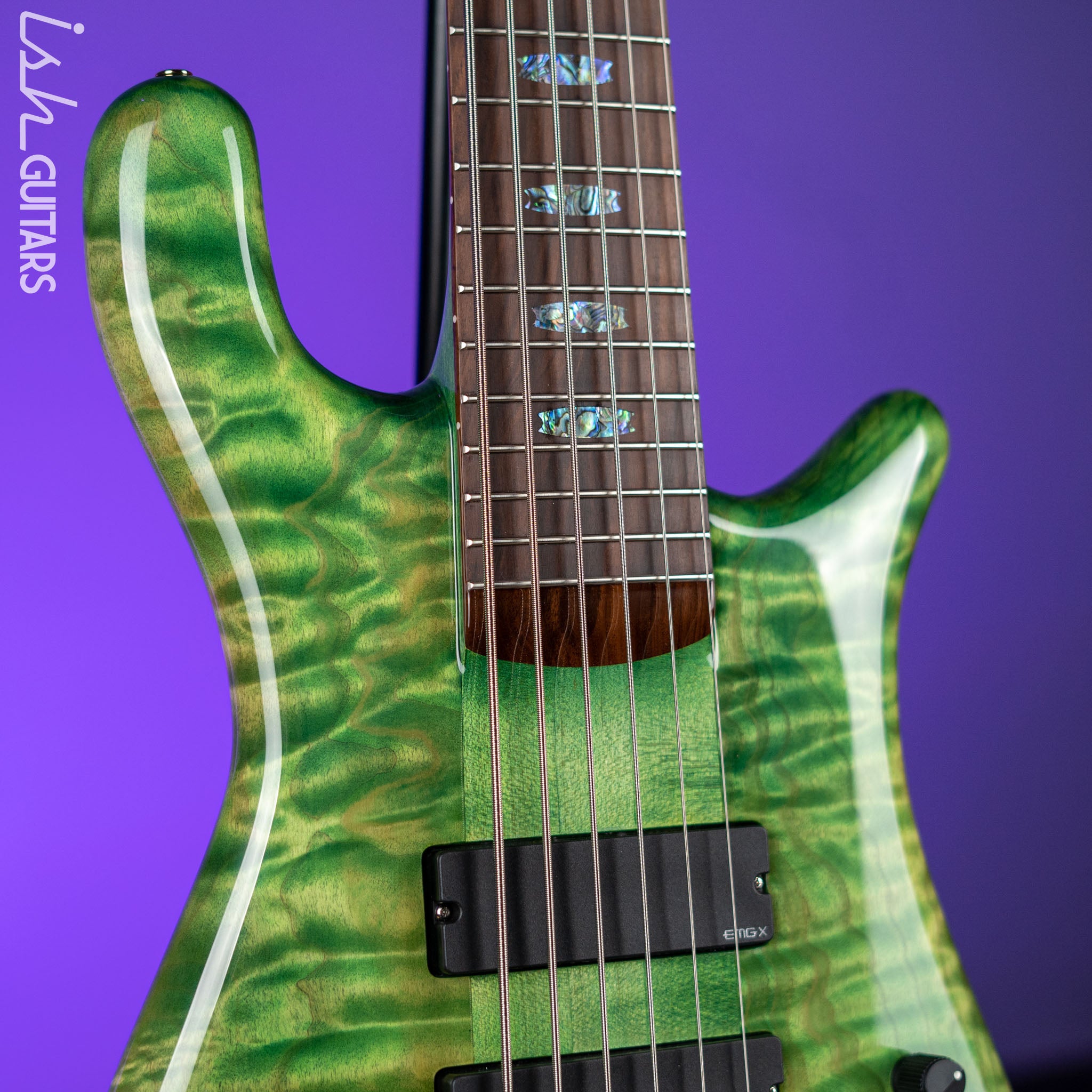 Spector USA NS-6 6-String Bass Blue Green Algae – Ish Guitars