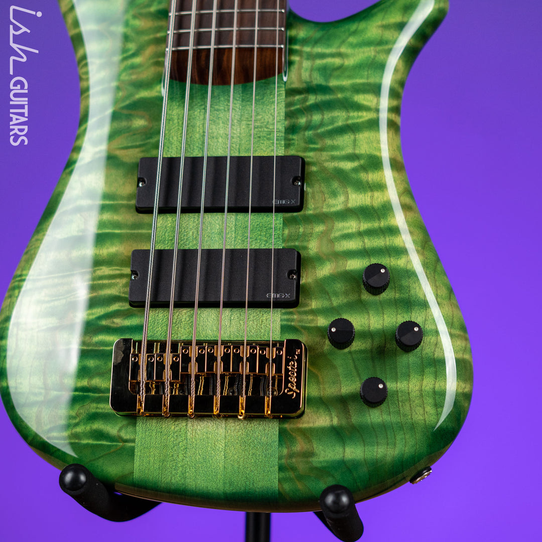 Spector USA NS-6 6-String Bass Blue Green Algae