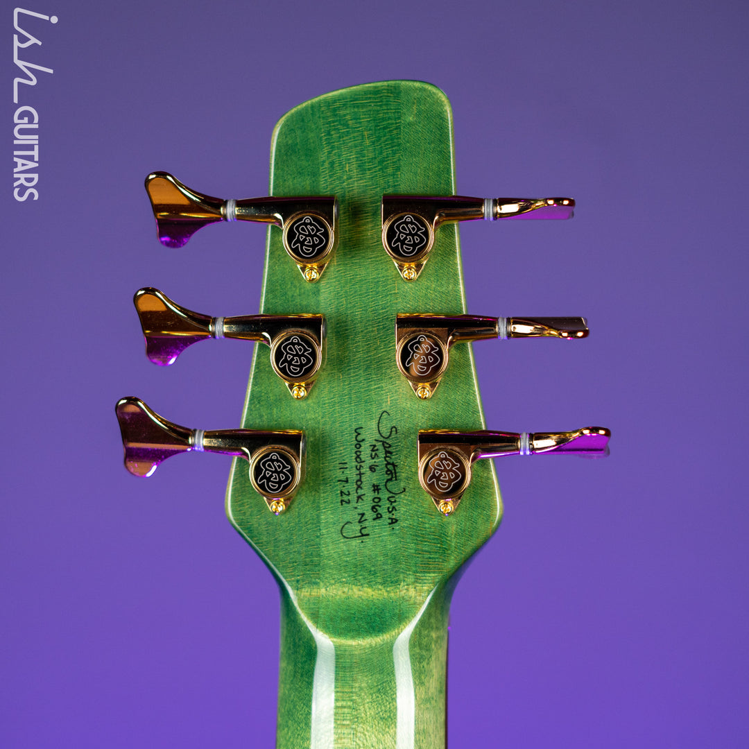 Spector USA NS-6 6-String Bass Blue Green Algae